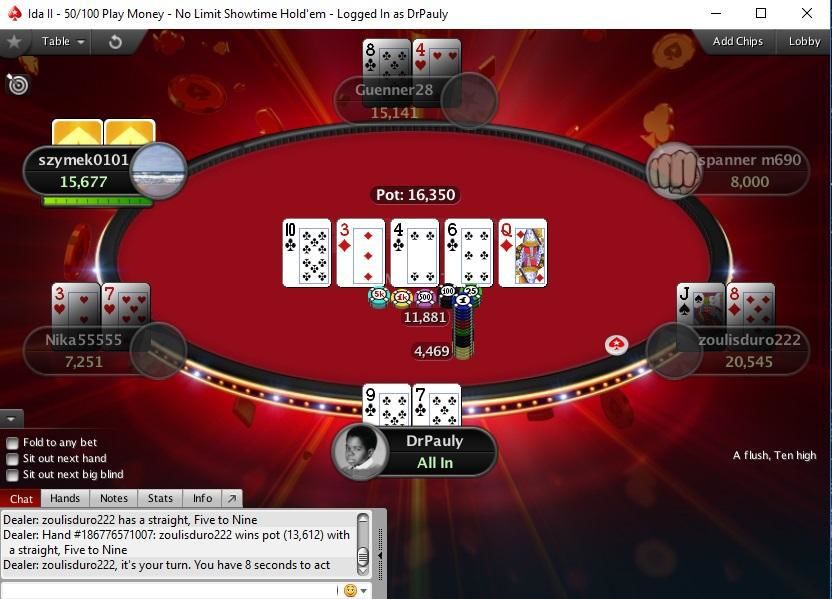 pokerstars deslogando sozinho