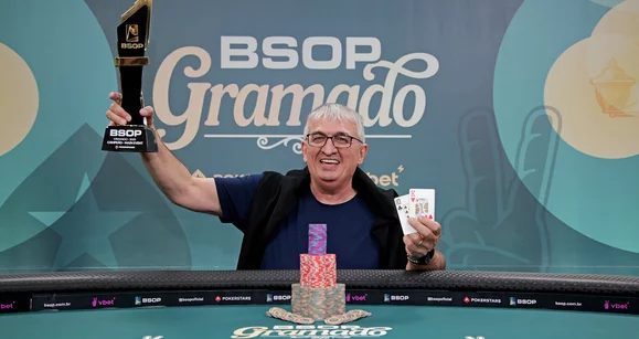 Larry Lopes vence o Main Event do BSOP Gramado