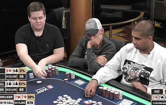 Um dos melhores jogadores de HU do mundo, "buttonclickr" participa de cash game transmitido no Hustler cassino
