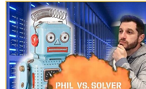 Phil vs O Solver: largando uma trinca em um pote de 4-bet?
