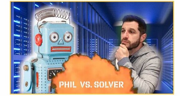 Phil vs O Solver: largando uma trinca em um pote de 4-bet?