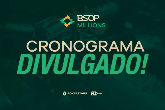 BSOP Millions 2026 divulga grade com mais de 100 torneios