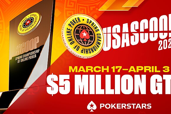 PokerStars Spring Championship of Online Poker, o SCOOP, retorna aos EUA com o maior garantido da história da série
