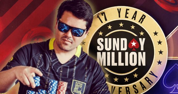 Brasileiro Ricardo Nagamoto vence o Sunday Million de Aniversário no PokerStars e leva $1 milhão