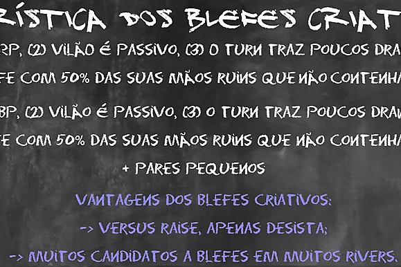 GTO para iniciantes: blefes criativos