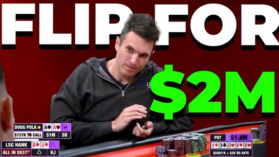 Fator medo em potes de sete dígitos, Finding Equilibrium analisa mão de Doug Poker