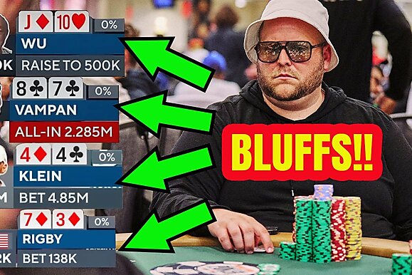 Os melhores blefes da WSOP 2023