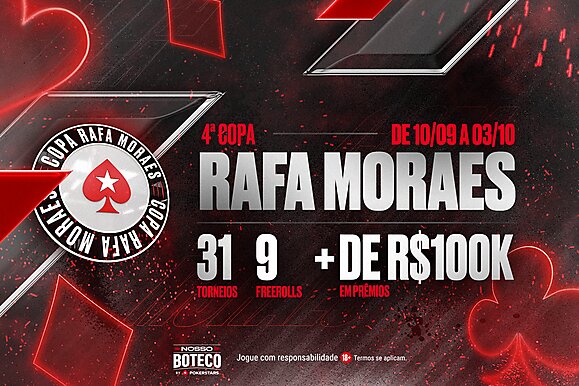 Copa Rafa Moraes  dará buy-in do Main Event do BSOP Millions