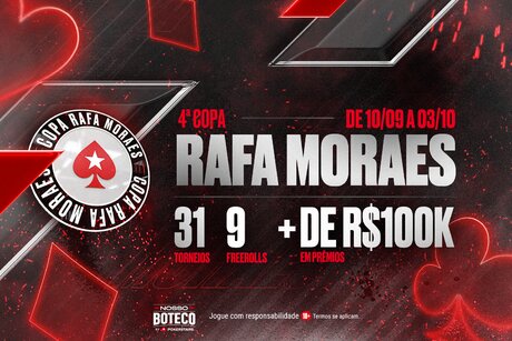 Copa Rafa Moraes  dará buy-in do Main Event do BSOP Millions
