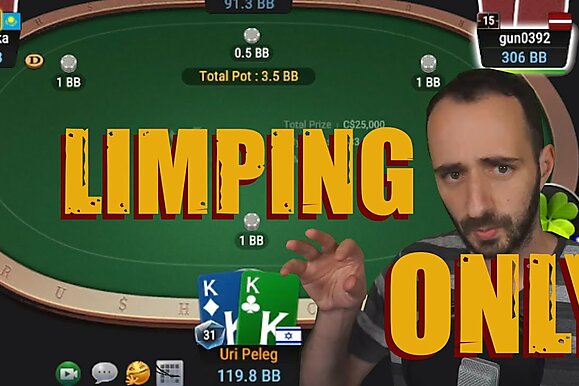 Jogar pré-flop sem dar raise, um experimento de Uri Peleg