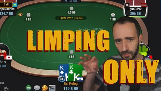 Jogar pré-flop sem dar raise, um experimento de Uri Peleg