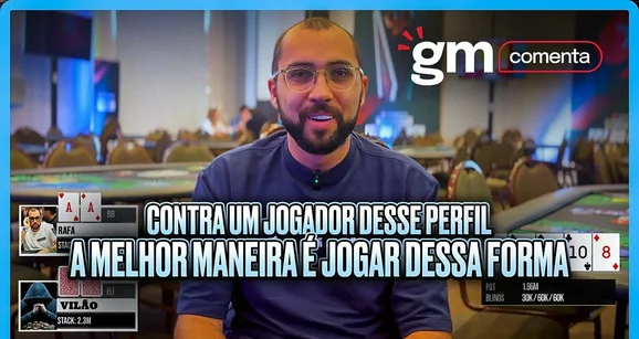 Rafael Moraes analisa mão em jogou na FT de um high roller de R$ 10 mil