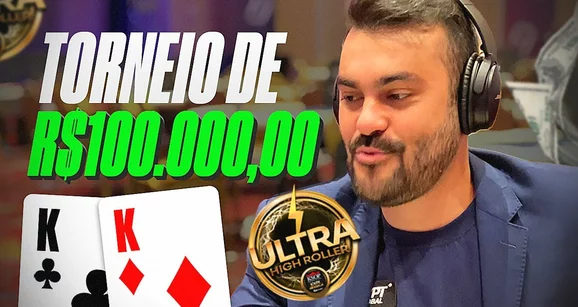Zinhão analisa mão em torneio com buy-in de R$ 100.000