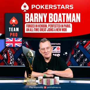 Aos 68 anos, Barny Boatman é apresentado como embaixador do PokerStars