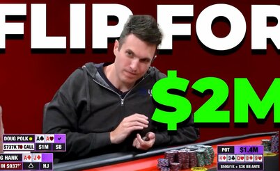 Fator medo em potes de sete dígitos, Finding Equilibrium analisa mão de Doug Poker