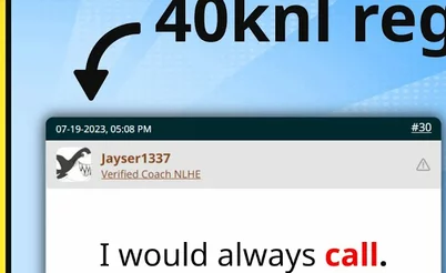 Dificuldades com AQ pré-flop: Jayser1337 e outros regulares discutem mão de NL100