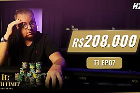 Episódio 7 de High Limit Poker Brasil tem AA quebrado em pote de R$ 208 mil
