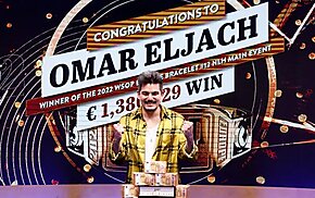 Últimos nove campeões da WSOPE são conhecidos; sueco Omar Eljach vence o Main Event