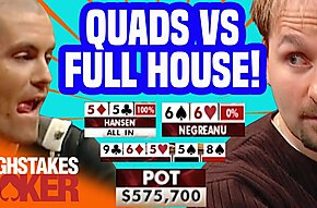 Mãos Históricas: Gus Hansen, Daniel Negreanu e o pote de meio milhão de dólares