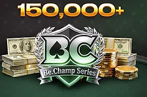 Be.Champ Tournament Series no BCPoker: $150.000 Garantidos