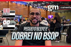 Rafael Moraes faz análise para pegar o adversário blefando