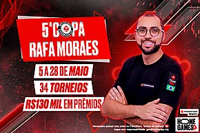Com mais de R$ 130 mil em prêmios, 5ª Copa Rafa Moraes começa neste domingo