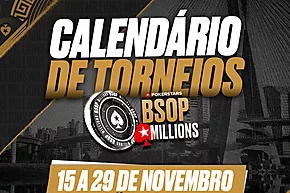 BSOP Millions tem grade completa definida